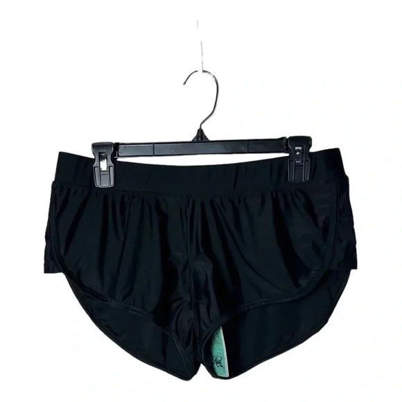 HEAT SOLID BLACK SWIM SHORT BOTTOMS SIZE LARGE NWT - Picture 4 of 11